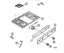 TOP Diagram and Parts List for G32BNL1  Frigidaire Range