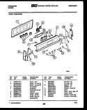 CONTROL PANEL Diagram and Parts List for RES34BNL2  Frigidaire Range