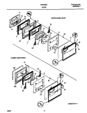 DOOR Diagram and Parts List for FEB755CESH  Frigidaire Wall Oven