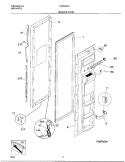 FREEZER DOOR Diagram and Parts List for FRS20ZGJB2  Frigidaire Refrigerator