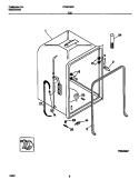 TUB Diagram and Parts List for FDB679GFW0  Frigidaire Dishwasher