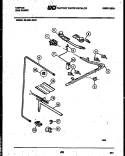 BURNER, MANIFOLD AND GAS CONTROL Diagram and Parts List for 30-2251-00-01  Tappan Range
