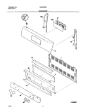 BACKGUARD Diagram and Parts List for GLGFS66AQD  Frigidaire Range