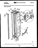 FREEZER DOOR PARTS Diagram and Parts List for FPCE22VWPW1  Frigidaire Refrigerator