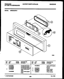 CONSOLE AND CONTROL PARTS Diagram and Parts List for DW8800AWW1  Frigidaire Dishwasher