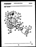 CABINET AND COMPONENT PARTS Diagram and Parts List for DE271KDW7  Frigidaire Dryer