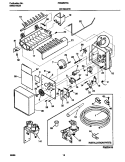 ICE MAKER Diagram and Parts List for FRS26ZRGW4  Frigidaire Refrigerator