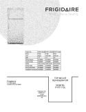 COVER Diagram and Parts List for FFHT1713LQ8  Frigidaire Refrigerator