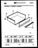 DRAWER PARTS Diagram and Parts List for CEC4S7WTAC  Gibson Range