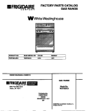 COVER Diagram and Parts List for WGF353CASC  Frigidaire Range