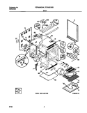 BODY Diagram and Parts List for FEF363SGWB  Frigidaire Range