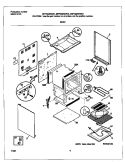 BODY Diagram and Parts List for MEF322BGDD  Frigidaire Range