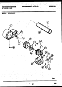 BLOWER AND DRIVE PARTS Diagram and Parts List for WDG446JBS1  Frigidaire Dryer