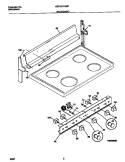 BACKGUARD Diagram and Parts List for MEF300PXWD  Frigidaire Range