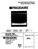 COVER Diagram and Parts List for FEB386WECH  Frigidaire Wall Oven