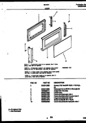 DOOR PARTS Diagram and Parts List for 56-9131-10-05  Tappan Microwave