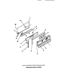 CONSOLE, PANELS Diagram and Parts List for GG26PCW2  Frigidaire Range
