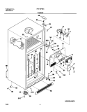 CABINET Diagram and Parts List for FRT18P6BSB0  Frigidaire Refrigerator