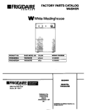 COVER Diagram and Parts List for WWX645RBD4  Frigidaire Washer