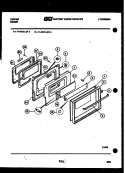 UPPER DOOR PARTS Diagram and Parts List for 11-4373-00-03  Tappan Wall Oven