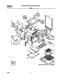 BODY Diagram and Parts List for FGF367CGSB  Frigidaire Range