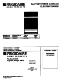 COVER Diagram and Parts List for FEF336BGDC  Frigidaire Range