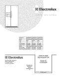COVER Diagram and Parts List for EI23SS55HW1  Electrolux Refrigerator