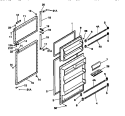DOOR Diagram and Parts List for MRT21NNCW0  Uni Refrigerator
