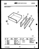 DRAWER PARTS Diagram and Parts List for 31-4979-00-01  Tappan Range