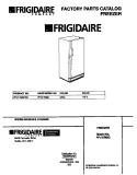 COVER Diagram and Parts List for FFU17M8CW0  Frigidaire Freezer