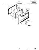 UPPER DOOR Diagram and Parts List for 72-3981-23-08  Tappan Range