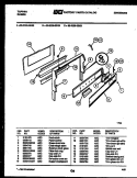 BACKGUARD Diagram and Parts List for 30-2239-00-03  Tappan Range