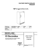 COVER Diagram and Parts List for FFU20FG4AW0  Frigidaire Freezer