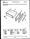 DRAWER PARTS Diagram and Parts List for 31-3349-00-05  Tappan Range