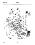 BODY Diagram and Parts List for PLEF489ACA  Frigidaire Range
