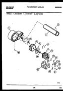 MOTOR AND BLOWER PARTS Diagram and Parts List for DGA500G3D  Kelvinator Dryer