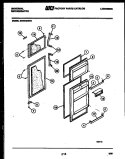 DOOR PARTS Diagram and Parts List for GTN198WH1-00  Tappan Refrigerator