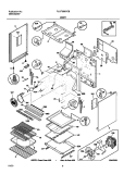 BODY Diagram and Parts List for PLGF389CCB  Frigidaire Range