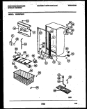 CABINET PARTS Diagram and Parts List for WFU20F5AW1  Frigidaire Freezer
