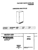 COVER Diagram and Parts List for MFU14D2FW0  Frigidaire Freezer