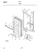 DOOR Diagram and Parts List for UL4000ECW2  Electrolux Freezer