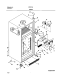 CABINET Diagram and Parts List for GRT21N6AW0  Gibson Refrigerator