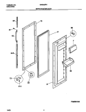 REFRIGERATOR DOOR Diagram and Parts List for GRS26ZRHW3  Gibson Refrigerator