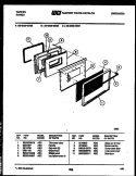 DOOR PARTS Diagram and Parts List for 30-2239-00-03  Tappan Range