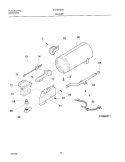 BURNER Diagram and Parts List for LFD301GW1  Frigidaire Dryer