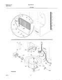 SYSTEM Diagram and Parts List for F82U14F3W3  Frigidaire Freezer