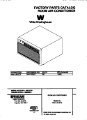 COVER Diagram and Parts List for WAH106H2T2  Frigidaire Air Conditioner
