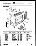CABINET AND INSTALLATION PARTS Diagram and Parts List for AC064L7A5  Frigidaire Air Conditioner