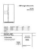 COVER Diagram and Parts List for FRS23R4AW8  Frigidaire Refrigerator