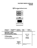 COVER Diagram and Parts List for PLCS389ACA  Frigidaire Range